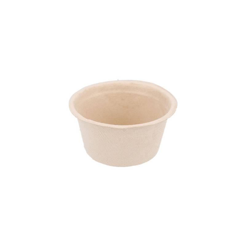 Bionischer Becher aus Bagasse ecru cl 5,5