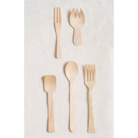 Jungle 3-pronged wooden mini fork 3.15 inch