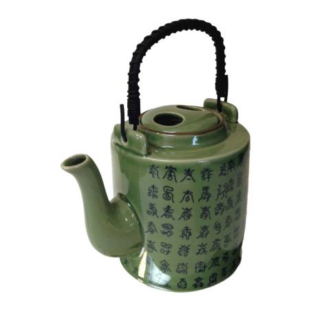 Celadon green porcelain teapot 33.81 oz.