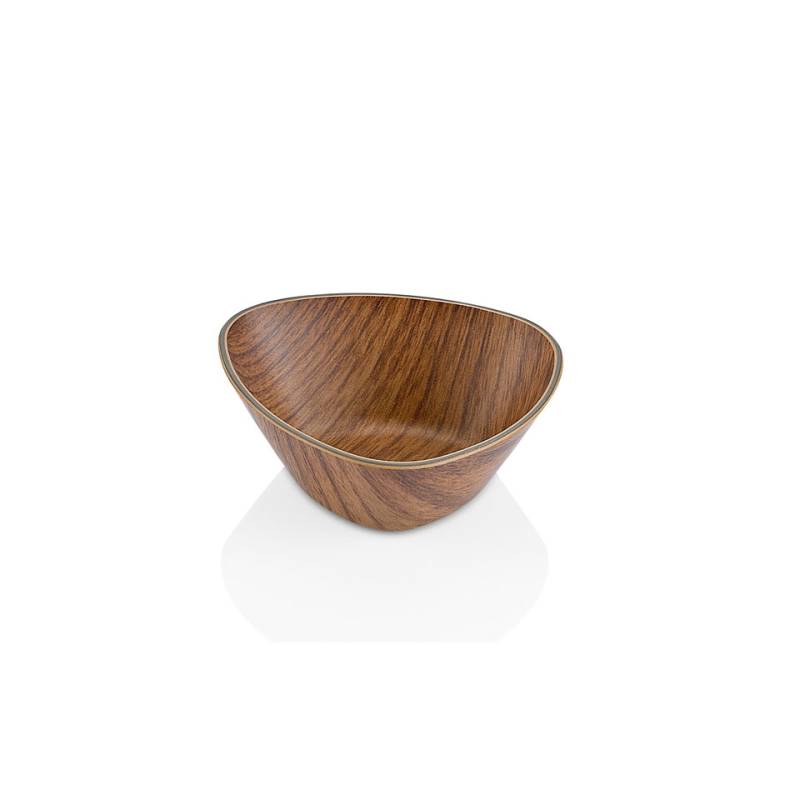 Dreieckige Tasse in ps Holz-Effekt cm 10x10x3,5