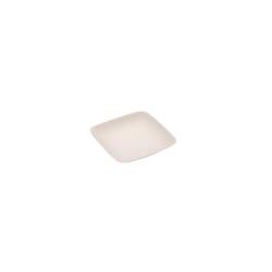 Bagasse quadratische Untertasse 6,6x6,6 cm