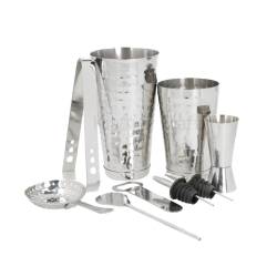 Barkeeper-Set aus Edelstahl 8-teilig