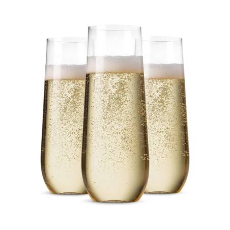 Libbey Stemless Flute glass 8.45 oz.