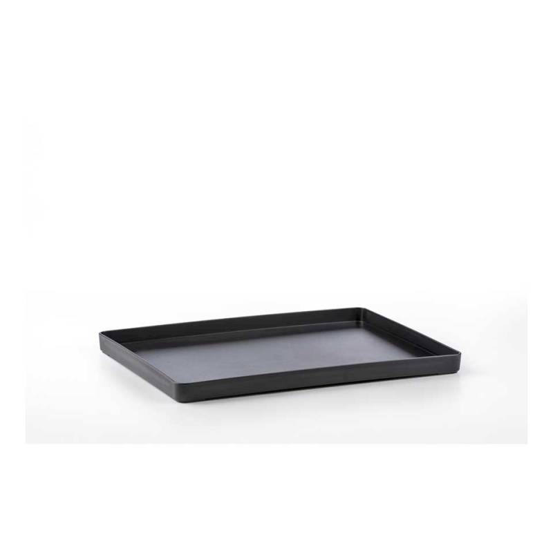 Buffet 2.0 black pbt rectangular tray 15.74x11.81 inch