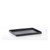 Buffet 2.0 black pbt rectangular tray 15.74x11.81 inch