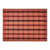 Terracotta-coloured recycled fabric blanket 66.93x82.67 inch