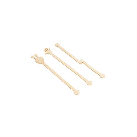 Bamboo hand stirrer 5.51 inch