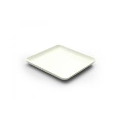 Quadratische flache Platte aus Bagasse cm 16