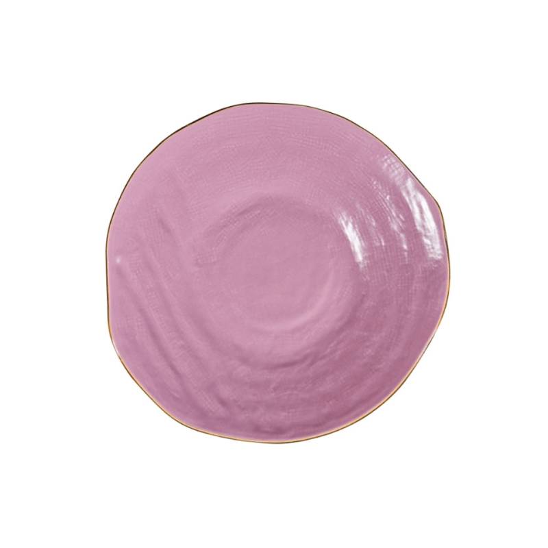 Mediterrane Keramik Essteller rosa cm 27,5