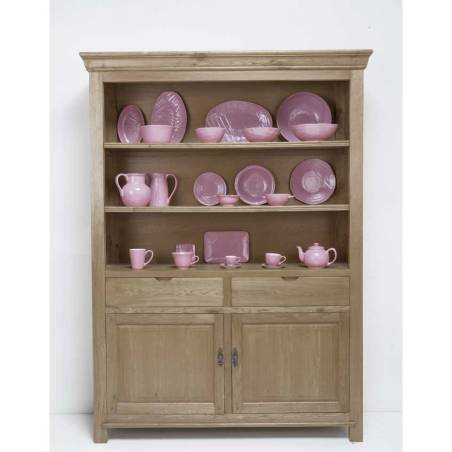 Piatto piano Mediterraneo in ceramica rosa cm 27,5