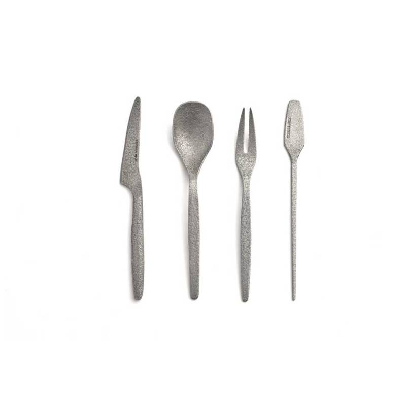 Fingerfood Collection vintage Stahlbesteck 4er Set cm 13,5