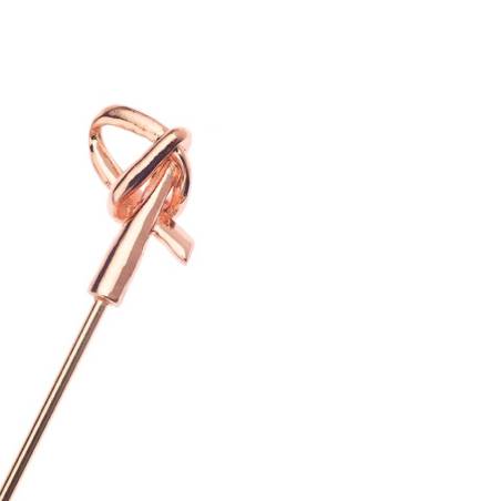 Copper-plated stainless steel cocktail skewers with curl 4.33 inch