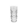 Maori Tiki Becher aus transparentem Glas cl 40