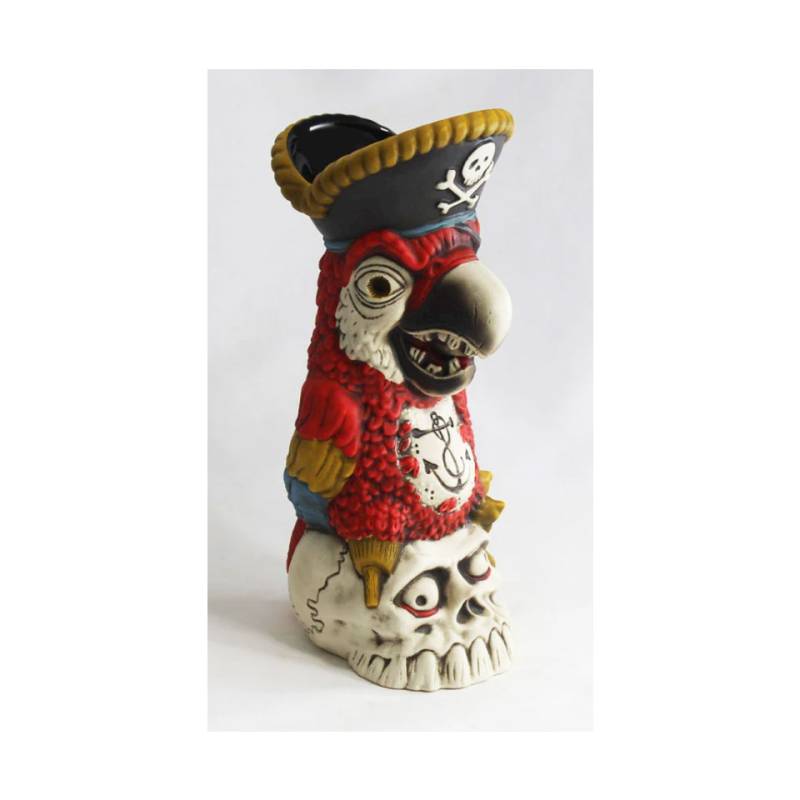 Tiki Becher Peg Leg Party Parrot Keramik mehrfarbig cl 48