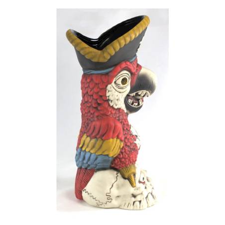 Tiki Becher Peg Leg Party Parrot Keramik mehrfarbig cl 48