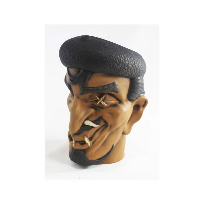 The Poached Poet Poach brown ceramic Tiki mug 14.20 oz.