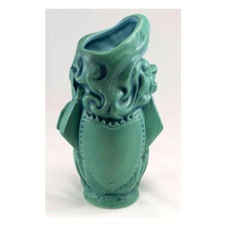 Looky Leia Mermaid ceramic aquamarine Tiki mug 18.26 oz.