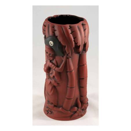 Tiki Becher Marooned Mutineer bordeauxfarbener Keramik cl 55