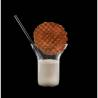 100% Chef Cookie Bag glass with straw 8.45 oz.