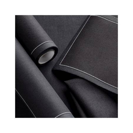 Rotolo sottobicchieri MyDrap a strappo 100% cotone nero cm 10x10