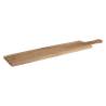 Rectangular cutting board with teak wood handle cm 70x15