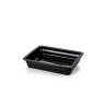 Rectangular Gastronomy 1/2 black porcelain dish cm 32x26.5x6.5