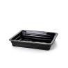 Rectangular gastronorm 2/3 black porcelain dish cm 35x32.5x6.5