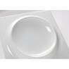 Phoemics white porcelain round relief square plate 25.5 cm