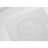 Phoemics round imprint square plate in white porcelain 26 cm