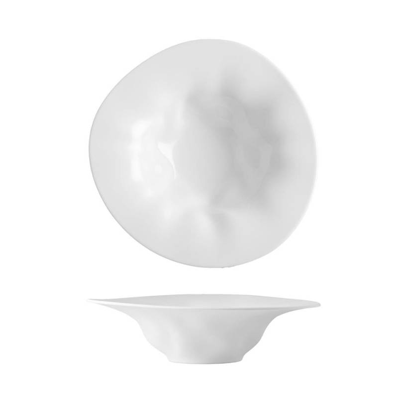 Flamenco pasta bowl in white porcelain 27 cm