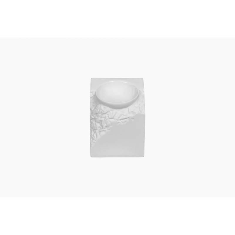 Terra porcelain white porcelain square podium cup cm 10x10x11