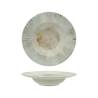 Ninphea pasta bowl in gray stoneware with decoration cm 27