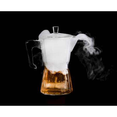 100% Chef Moka Glas mit Strohhalm cl 50