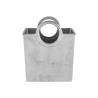 Silver aluminum wine bucket bag cm 21x14x25.5