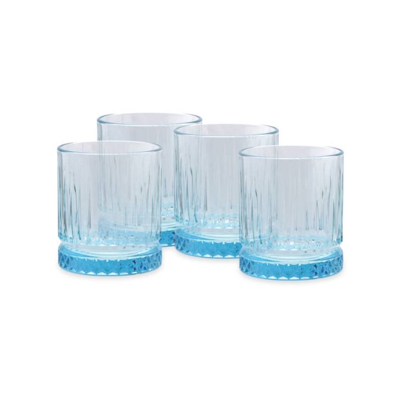 Elysia Pasabahce tumbler in turquoise glass cl 35.5