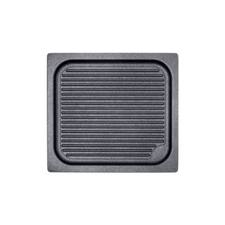 Risolì nonstick aluminum gastro 2/3 grill plate