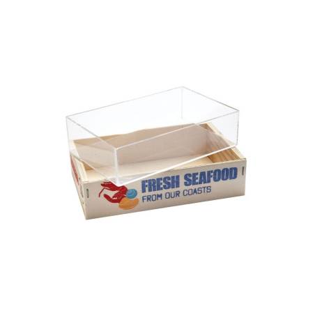 Cassetta Seafood 100% Chef in metacrilato cm 18x12x5