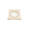 Edelstahl und Holz puntarelle Cutter 10x10 cm