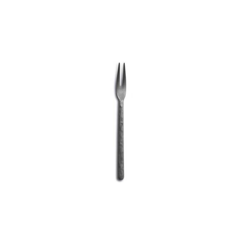 Forchetta tavola Kodai 2 punte in acciaio inox martellato anticato cm 17,8