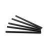 Black paper bubble tea straws 24x1.2 cm