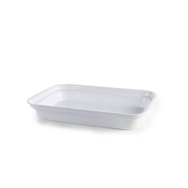 Pirofila rettangolare in pmma bianco cm 40x26x6