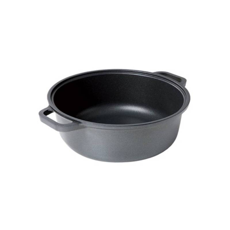 Platinum Risolì non-stick aluminum casserole low 2 handles for induction cm 24