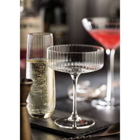 Bicchiere champagne stemless Hayworth in vetro cl 30