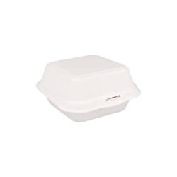 Burgerbehälter mit Deckel Bionic Bagasse cm 15,2x15x8,4