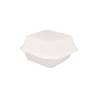 Bionic bagasse hamburger container with lid cm 15.2x15x8.4