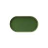 Olive green porcelain oval tray Forma Forest cm 31x17.5