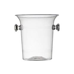Clear polystyrene bucket bucket lt 3.7