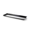 Black pmma rectangular pastry tray cm 60x20x2.5