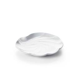 White porcelain shell plate cm 27
