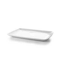 Carpaccio white porcelain rectangular tray 35x25 cm